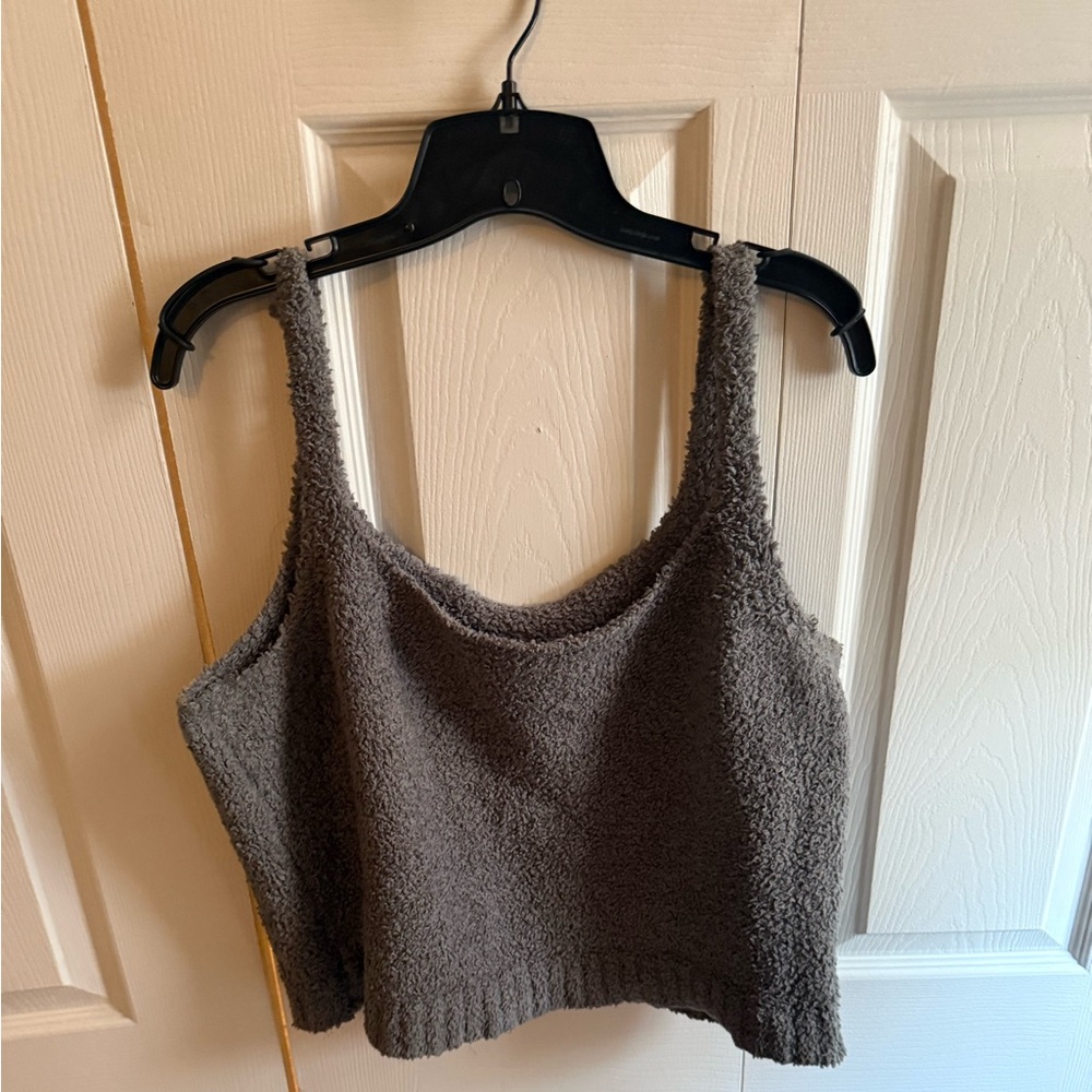 SKIMS COZY KNIT TANK SMOKE